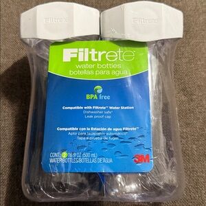 3M RB01-W01-2 Filtrete Water Station Water Bottles 2 Replacement Bottles New
